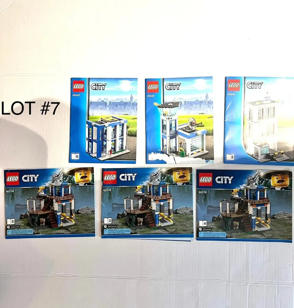 LOT of LEGO CITY Instruction Manuals ONLY (no legos) Lot #7